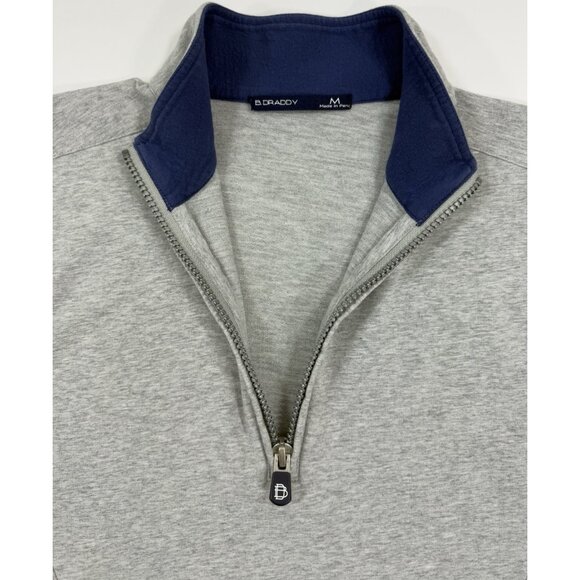 B Draddy Mens 1/4 Zip Pullover Performance Harding Park Golf Gray Sz Medium - Picture 6 of 16